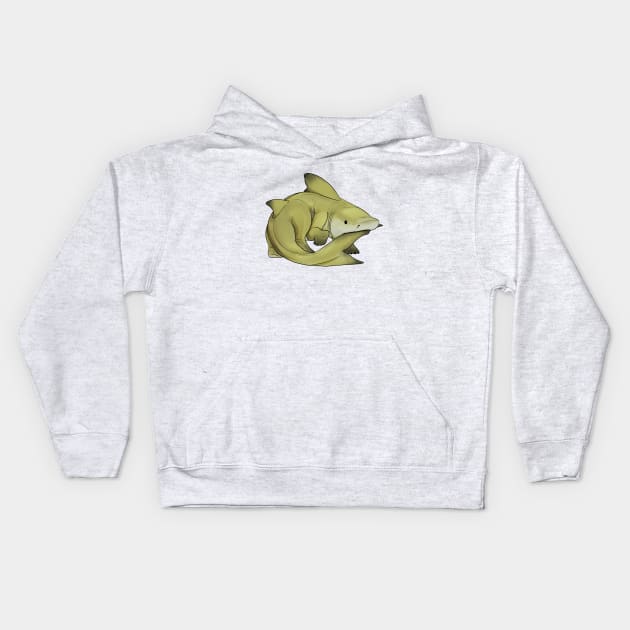 Lemon Sharkpup Kids Hoodie by nekoama